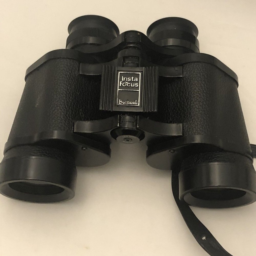 Vintage 60s Bushnell Ensign Binoculars 7x35 Insta Focus Case For Parts Repair - Picture 5 of 16